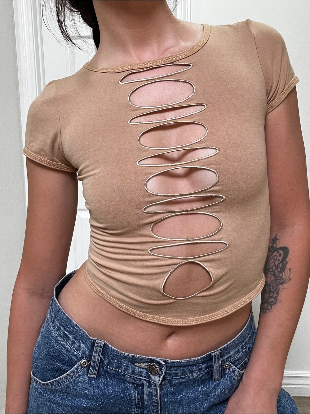 I.AM.GIA Ryleigh Top Sand XS NWOT - Picture 3 of 7